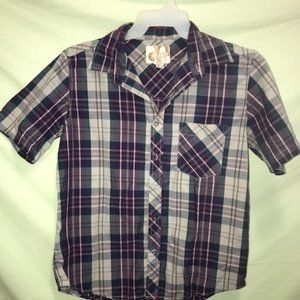 Boys Plaid Button Down Shirt
